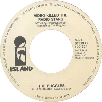 Buggles* : Video Killed The Radio Star (7", Single)