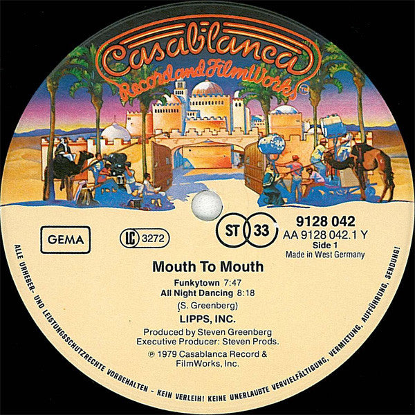 Lipps, Inc* : Mouth To Mouth (LP, Album)