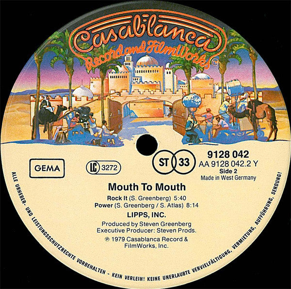 Lipps, Inc* : Mouth To Mouth (LP, Album)