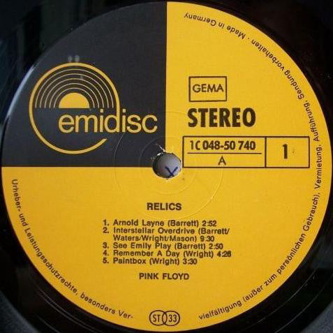 Pink Floyd : Relics (LP, Comp)