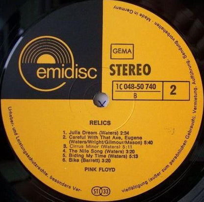 Pink Floyd : Relics (LP, Comp)