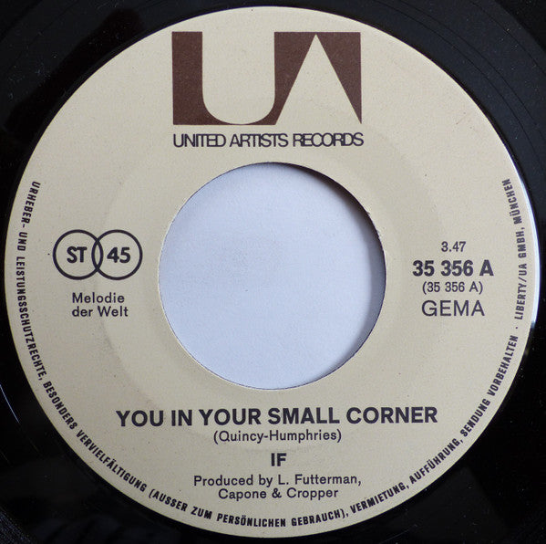 IF (6) : You In Your Small Corner / Waterfall (7")