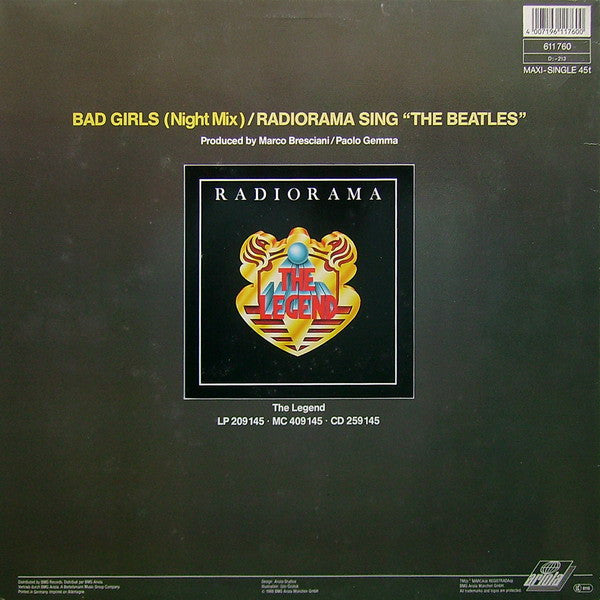 Radiorama : Bad Girls (Night Mix) (12", Maxi)