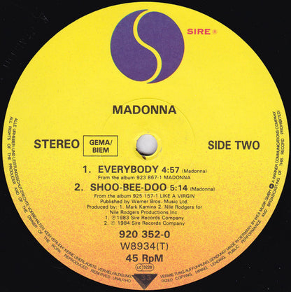 Madonna : Into The Groove (12", Maxi)