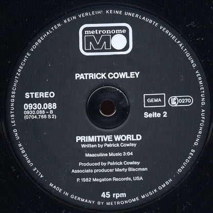 Patrick Cowley : Tech-No-Logical World / Primitive World (12", Maxi)