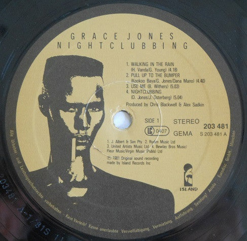 Grace Jones : Nightclubbing (LP, Album)