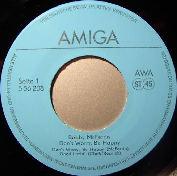 Bobby McFerrin : Don't Worry, Be Happy (7", EP)