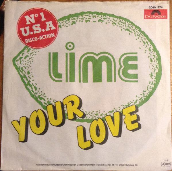 Lime (2) : Your Love (7", Single)