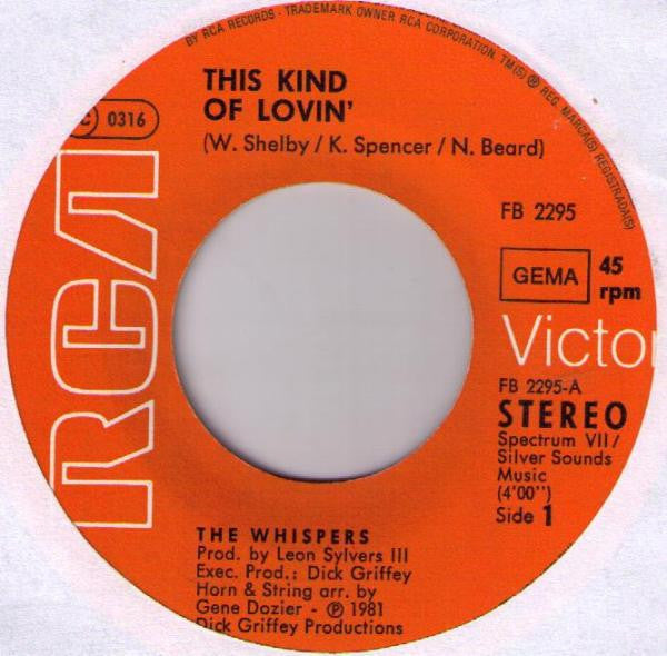 The Whispers : This Kind Of Lovin' / What Will I Do (7", Single)