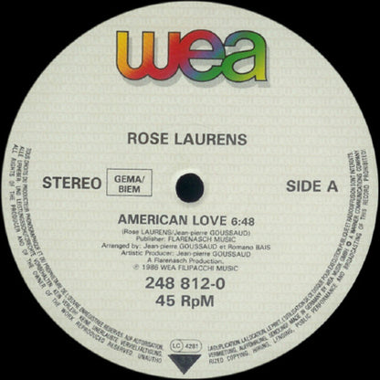 Rose Laurens : American Love (Extended Version) (12")