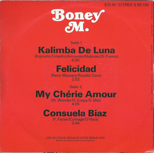 Boney M. : Boney M. (7", EP)