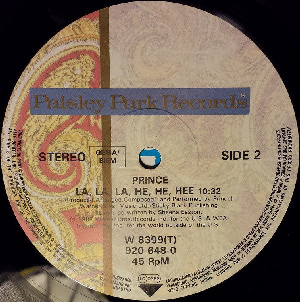 Prince : Sign "O" The Times (12")