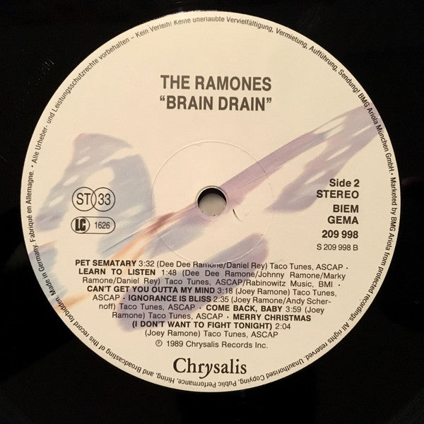 Ramones : Brain Drain (LP, Album)