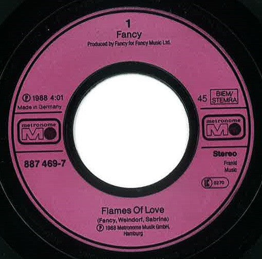 Fancy : Flames Of Love (7", Single)