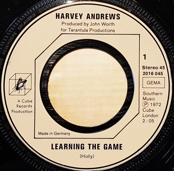 Harvey Andrews : Learning The Game (7", Single)