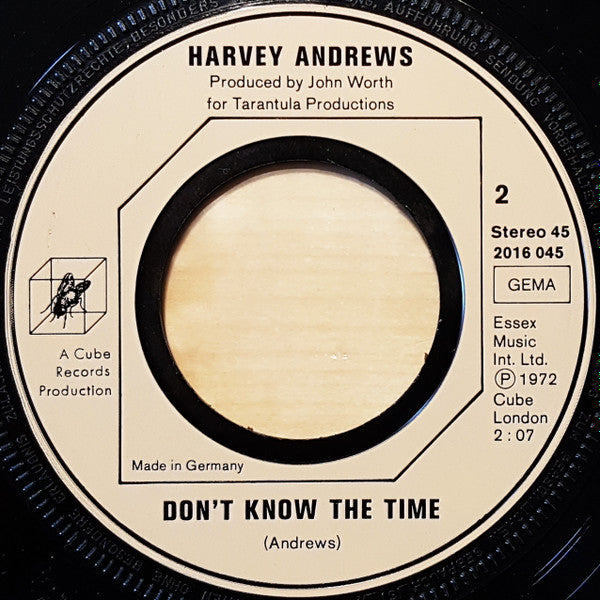 Harvey Andrews : Learning The Game (7", Single)