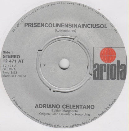 Adriano Celentano : Prisencólinensináinciúsol (7", Single)