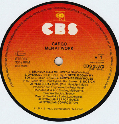 Men At Work : Cargo (LP, Album)