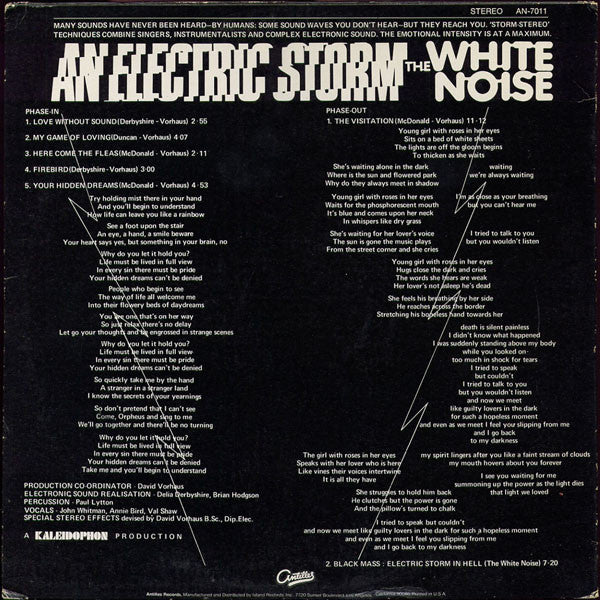 White Noise : An Electric Storm (LP, Album, RE)