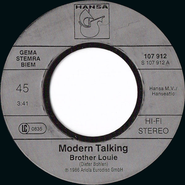 Modern Talking : Brother Louie (7", Single)