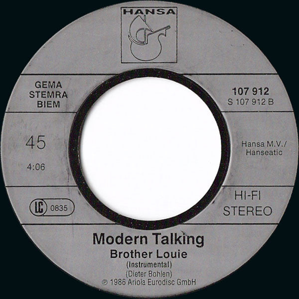 Modern Talking : Brother Louie (7", Single)