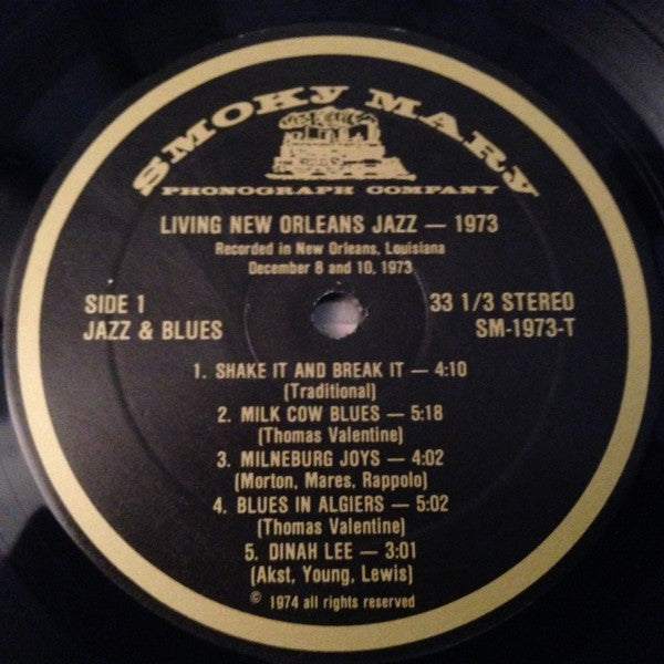 Kid Thomas* : Jazz, Gospel & Blues (Living New Orleans Jazz - 1973) (LP, Album)