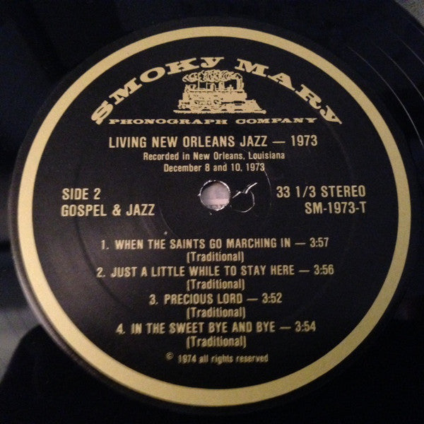 Kid Thomas* : Jazz, Gospel & Blues (Living New Orleans Jazz - 1973) (LP, Album)