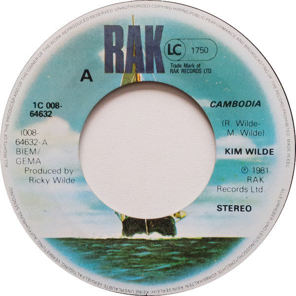 Kim Wilde : Cambodia (7", Single)