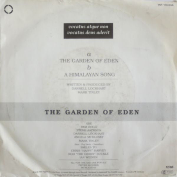 The Garden Of Eden : The Garden Of Eden (7", Single)