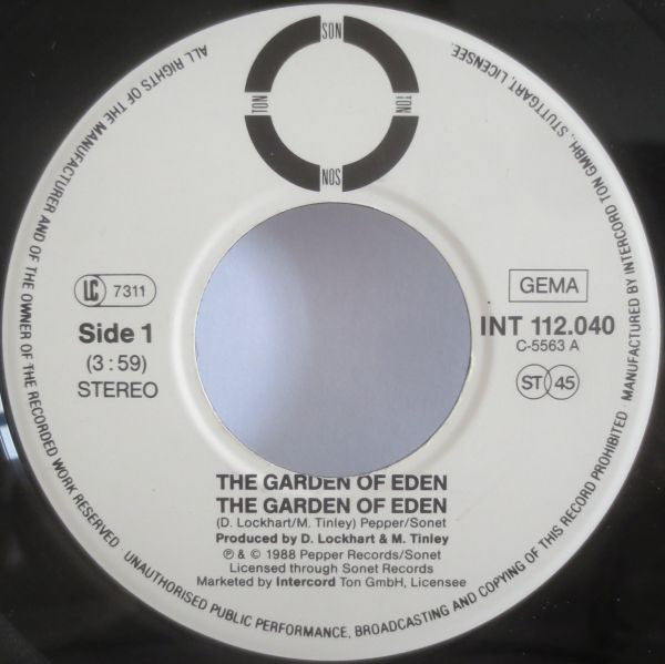 The Garden Of Eden : The Garden Of Eden (7", Single)