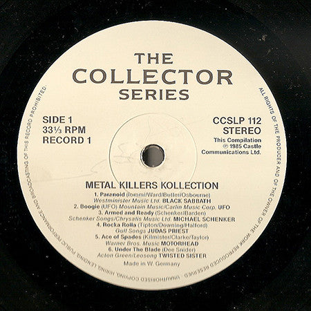 Various : Metal Killers Kollection (2xLP, Comp)