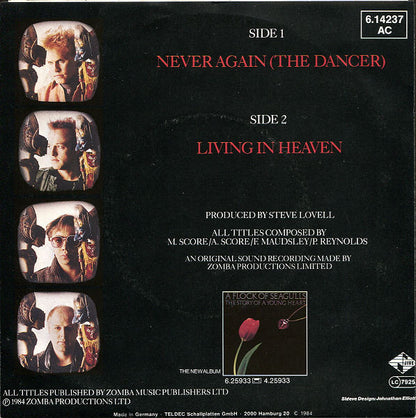 A Flock Of Seagulls : Never Again (The Dancer) (7", Single)