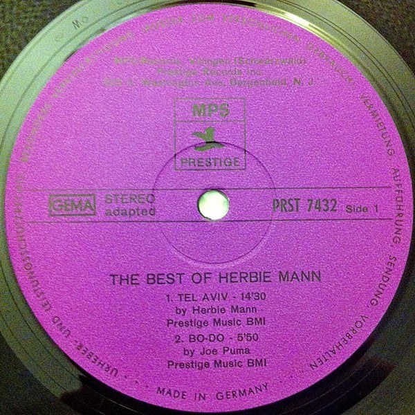 Herbie Mann : The Best Of Herbie Mann (LP, Album, Comp, RE)