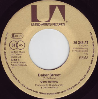 Gerry Rafferty : Baker Street (7", Single)