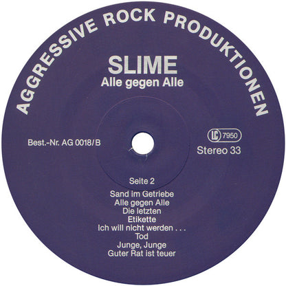 Slime : Alle Gegen Alle (LP, Album)