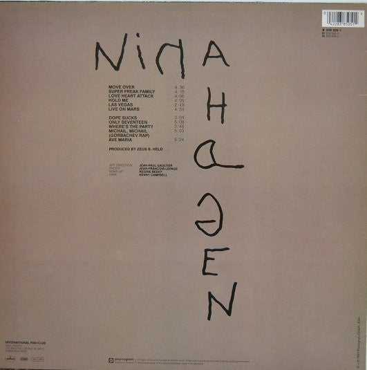 Nina Hagen : Nina Hagen (LP, Album, Non)