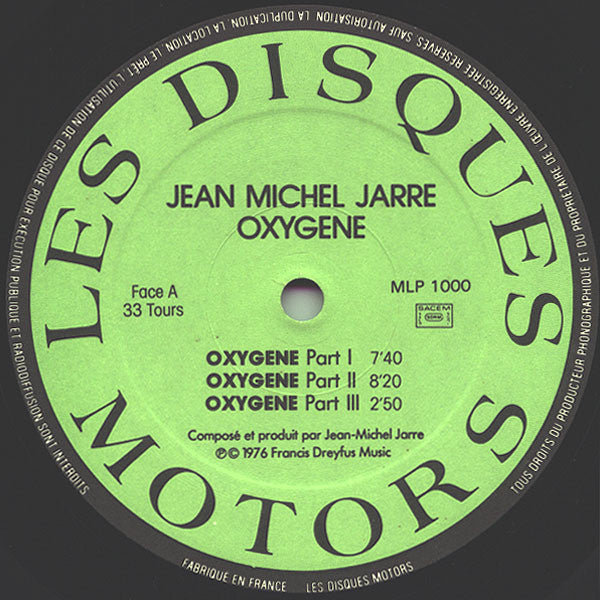 Jean Michel Jarre* : Oxygène (LP, Album, RE)