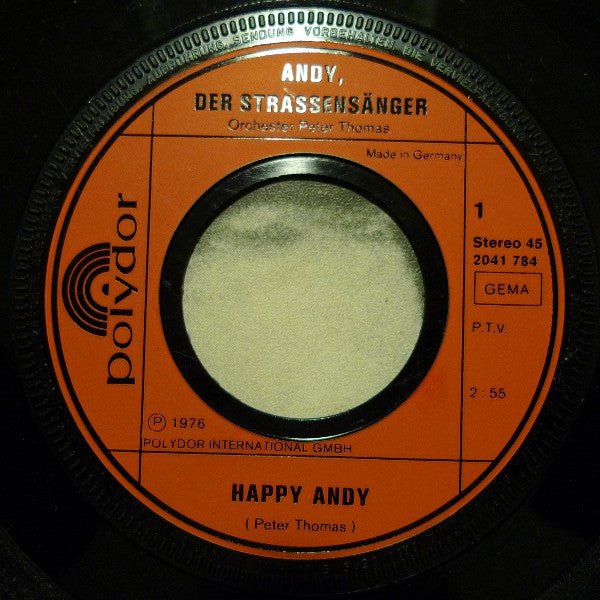 Andy Der Strassenmusikant* : Happy Andy / Happy Peter (7", Single)