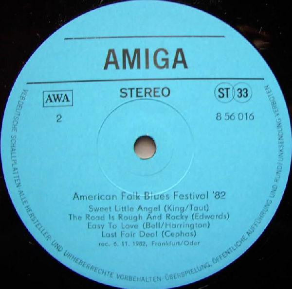 Various : American Folk Blues Festival '82 (LP)