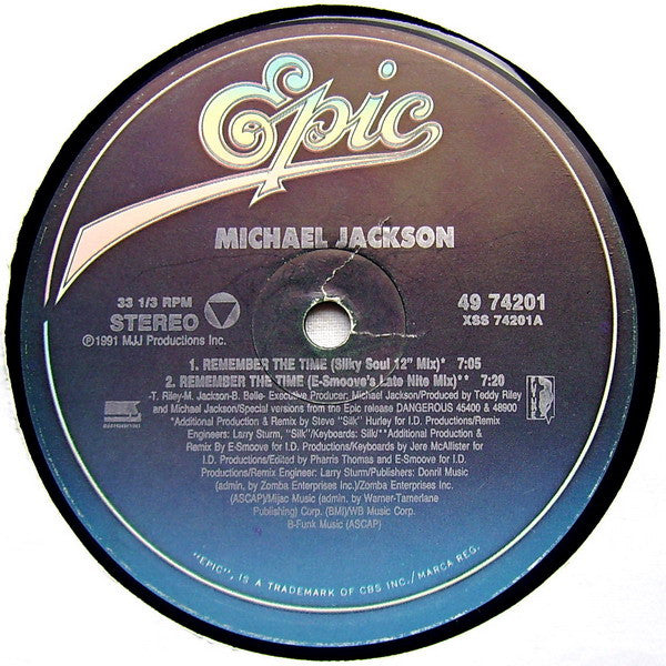 Michael Jackson : Remember The Time (12")