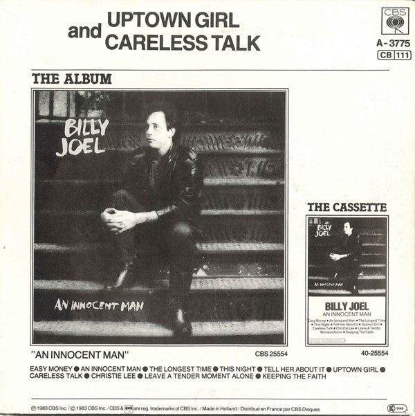 Billy Joel : Uptown Girl (7", Single)