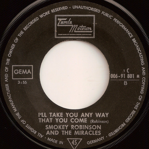 Smokey Robinson & The Miracles* : The Tears Of A Clown (7", Single, Mono)