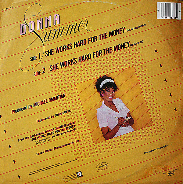 Donna Summer : She Works Hard For The Money (12", Maxi)