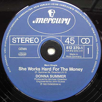 Donna Summer : She Works Hard For The Money (12", Maxi)