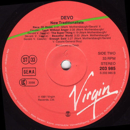 Devo : New Traditionalists (LP, Album)