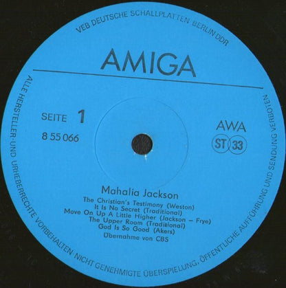 Mahalia Jackson : Mahalia Jackson (LP, Comp, RE, RP, Blu)