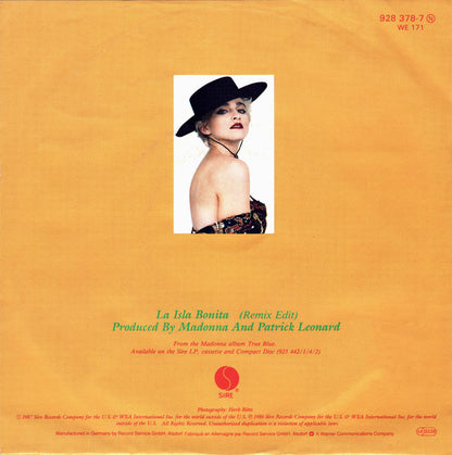 Madonna : La Isla Bonita (7", Single)