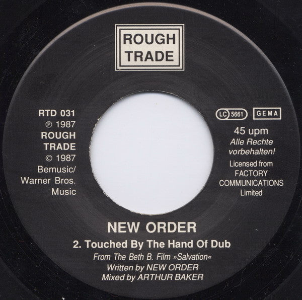 New Order : Touched By The Hand Of God (7", Single)