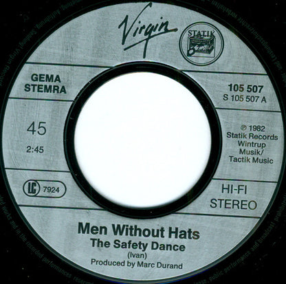 Men Without Hats : The Safety Dance (7", Single)