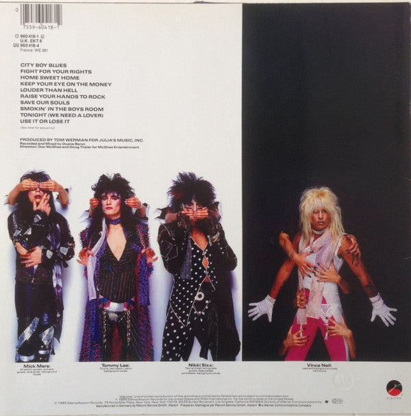 Mötley Crüe : Theatre Of Pain (LP, Album)